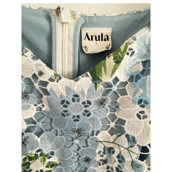 ARULA Altar’d State White Floral Lace Midi Dress - Picture 6 of 7